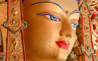 Gilded Grace: The Art of Applying Gold Leaf to Tibetan Statues