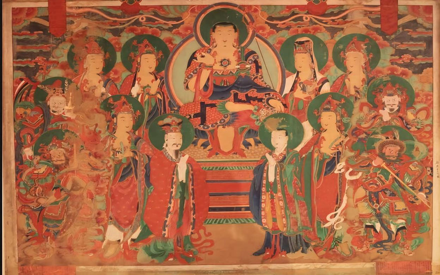 Divine Encounters: Mythical Tales Depicted in Tibetan Buddha Statues