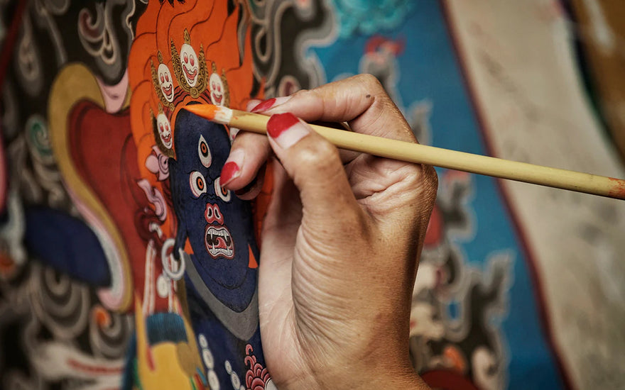 From Sketch to Sacred: Exploring the Process of Creating Thangka Paintings