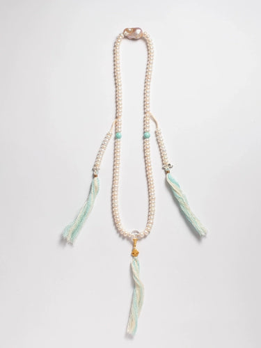 Eternal Purity Mala – Pearl Necklace & Bracelet