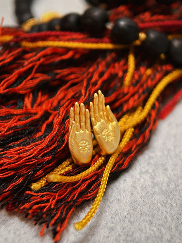 Gilded Hand Blessing Earrings - Gilded Symbol of Protection