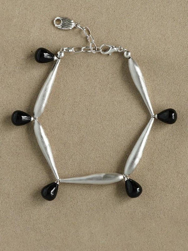 Bold Confidence Black Agate Bracelet