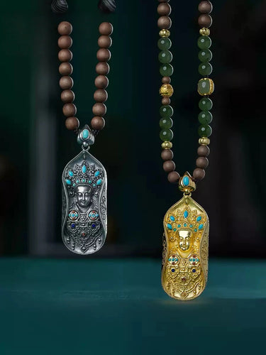 Sacred Protector Pendant – Turquoise & Sterling Silver, Cultural Symbolism
