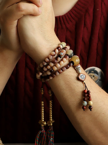 108 Mala Beads  Soul Ally  – Camel Bone, Lucky Energy, Spiritual Power