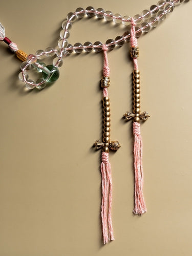 108 Mala Soul Ally – Clear Quartz Healing Energy Bracelet & Necklace