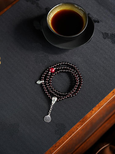 Soul Fire Garnet 108 Mala Beads Nceklace& Bracelet