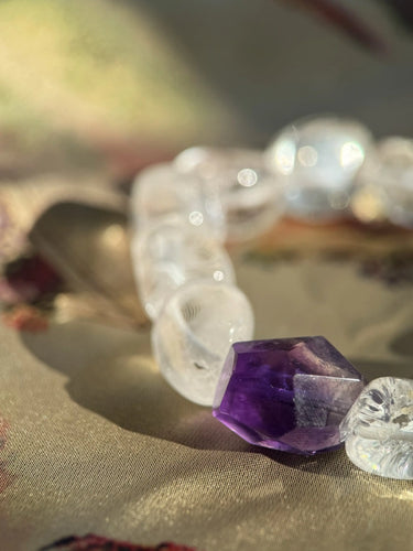 Amethyst & Crystal Blessing Bracelet