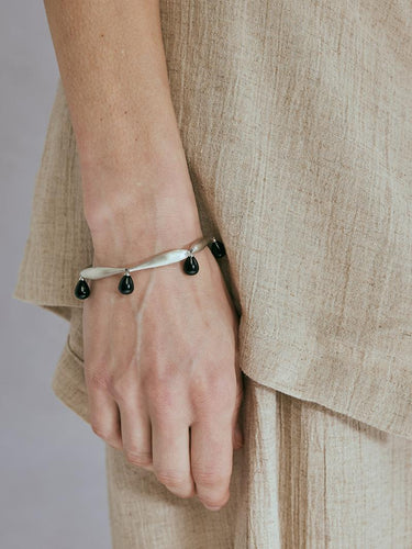 Bold Confidence Black Agate Bracelet