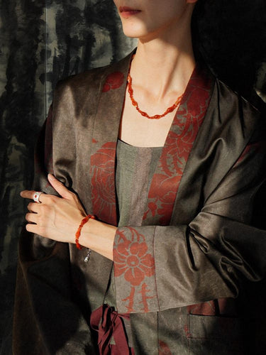 Bold Confidence Red Agate Necklace