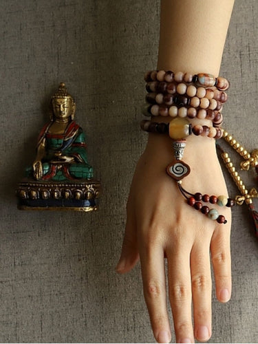 108 Mala Beads  Soul Ally  – Camel Bone, Lucky Energy, Spiritual Power