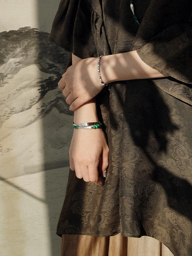 Lapis Lazuli Bracelet – Inner Clarity Himalayan Wisdom Sterling Silver Protection