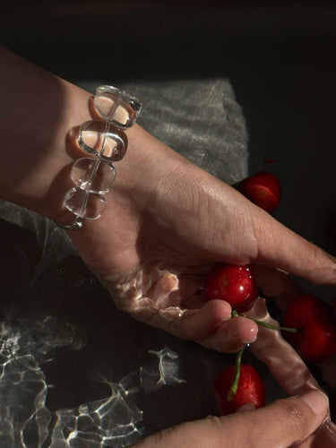 Pure Serenity Clear Quartz Bracelet with Sterling Silver