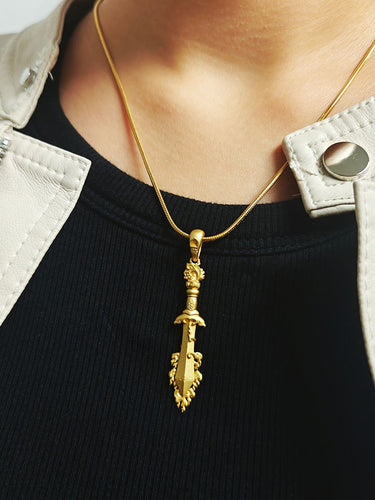 Manjushri's Sword Pendant – Sterling Silver, Symbol of Wisdom