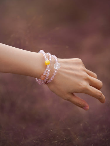 Eternal Love Bracelet – Rose Quartz Beads for Healing and Emotional Balance