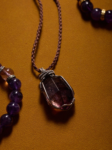 Super 7 Amethyst Raw Energy Pendant