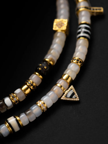 Eclipse Blessing Beads – Dual-Wear Gilded Totem Jewelry