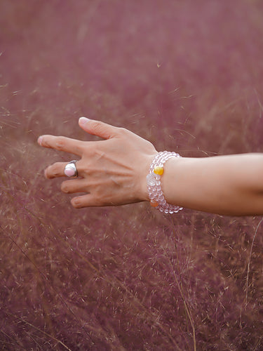 Eternal Love Bracelet – Rose Quartz Beads for Healing and Emotional Balance