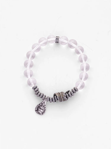 Clear Quartz Peace Energy Bracelet