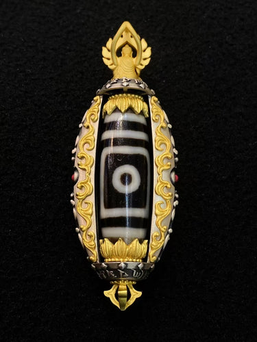 Eye of Dzi Bead Pendant – Unique Energy & Spiritual Protection Amulet