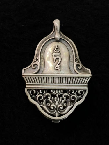 Divine Prosperity Pendant –  Dzi Beads with Gold-Plated Green Tara