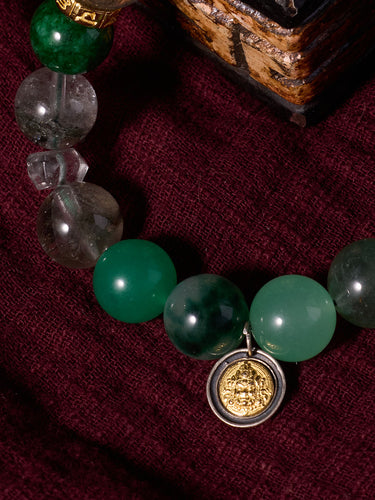 Healing Energy Green Agate Fluorite Bracelet