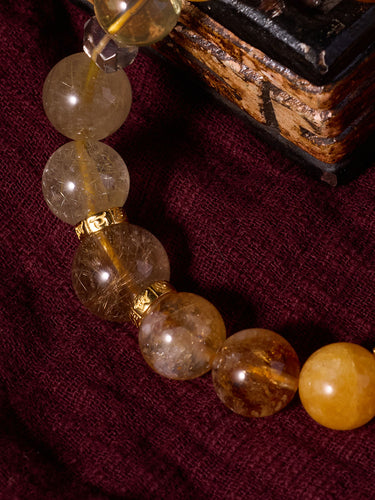 Wealth Energy Yellow Agate Tiger Eye Bracelet