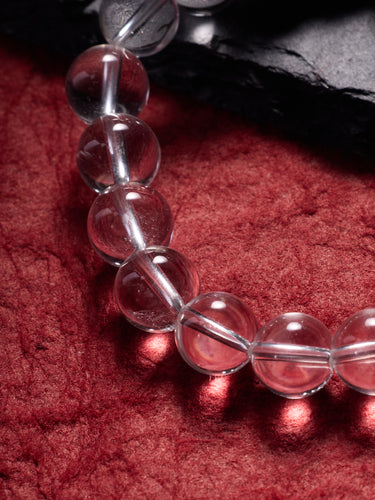 Crystal Clarity Protection Bracelet with Tibetan Silver