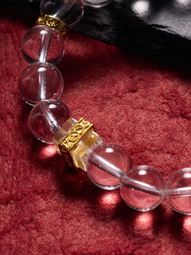 Crystal Clarity Gold-Plated Bracelet
