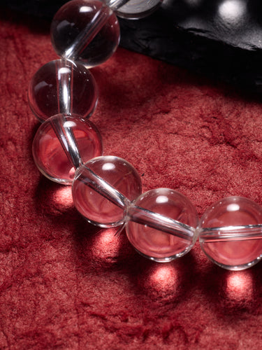Clear Quartz Energy Bracelet with Tibetan Silver Beads