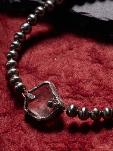 Clear Essence Crystal & Silver Bracelet