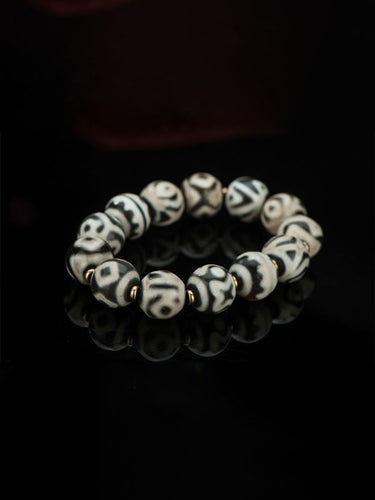 Multi-Totem Dzi Bracelet– Spiritual Protection and Energy Balance