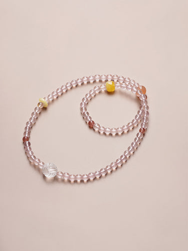 Eternal Love Bracelet – Rose Quartz Beads for Healing and Emotional Balance