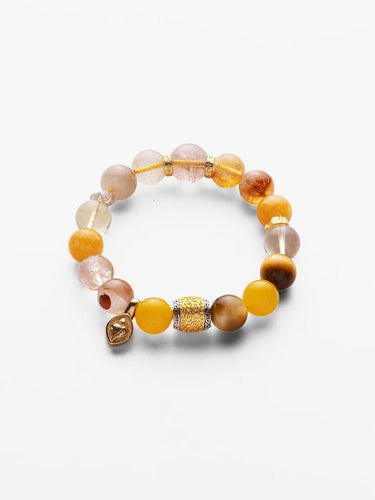 Wealth Energy Yellow Agate Tiger Eye Bracelet