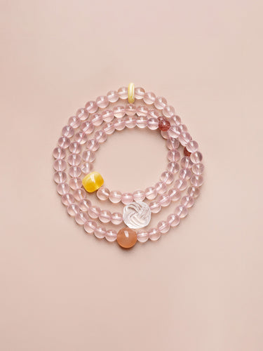 Eternal Love Bracelet – Rose Quartz Beads for Healing and Emotional Balance