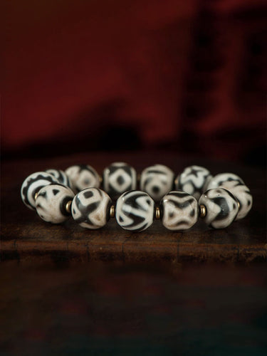 Multi-Totem Dzi Bracelet– Spiritual Protection and Energy Balance