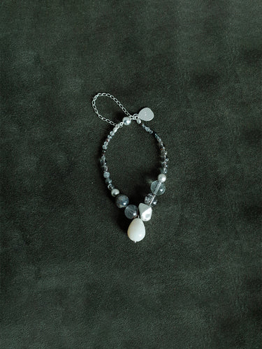 Lucky Spirit Bracelet – Green Phantom Quartz Beads for Good Fortune and Luck