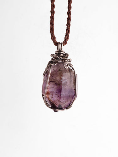 Super 7 Amethyst Raw Energy Pendant