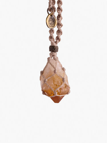 Golden Citrine Crystal Pendant