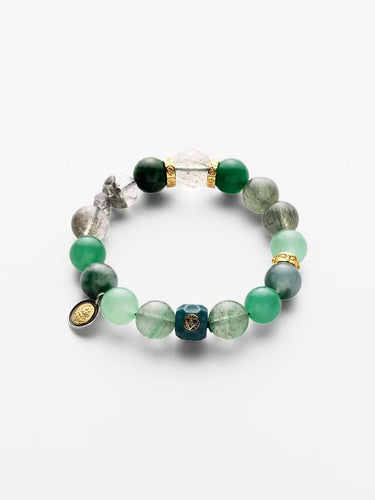 Healing Energy Green Agate Fluorite Bracelet