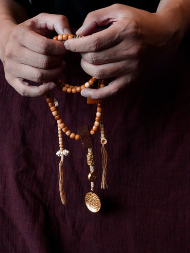Blessing Energy 108 Mala Sacred Bodhi Beads Bead Necklace