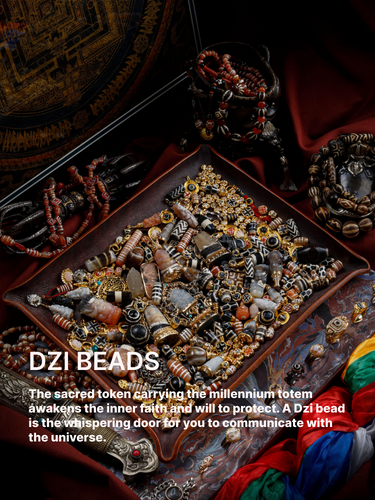 Sacred Totem Dzi Bead Necklace & Bracelet - Blessing Energy
