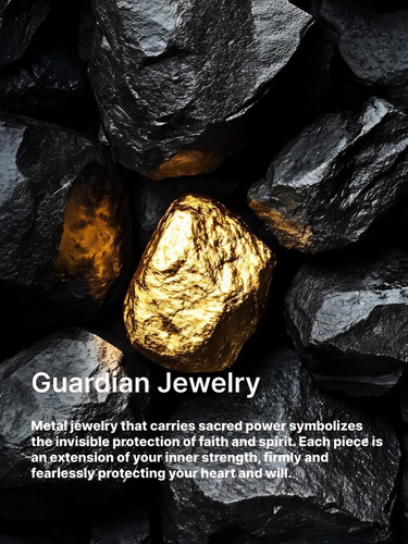 Guardian Deity Pendant - Sterling Silver with Gold Accents