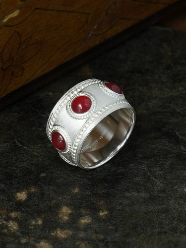 Empowerment Red Agate Ring
