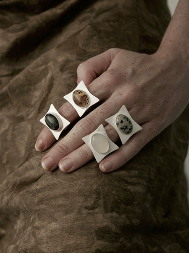 Sacred Roots Gemstone Rings