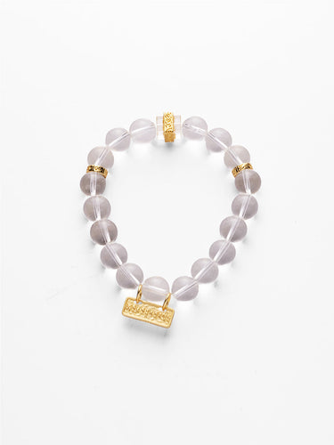 Crystal Clarity Gold-Plated Bracelet