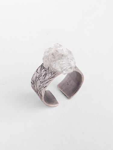 Eternal Clarity Raw Quartz Ring