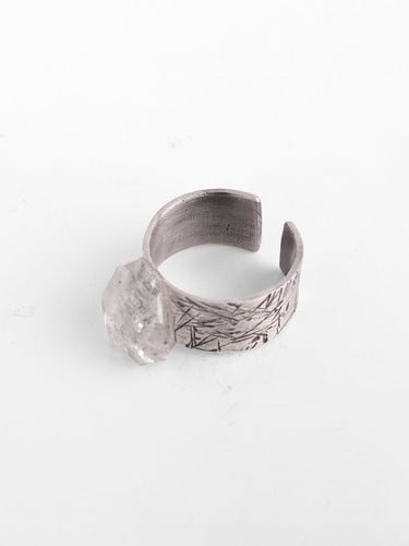 Eternal Clarity Raw Quartz Ring