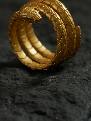 Serpent Coil Ring of Renewal — Snake Totem Symbol of Inner Awakening