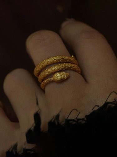 Serpent Coil Ring of Renewal — Snake Totem Symbol of Inner Awakening