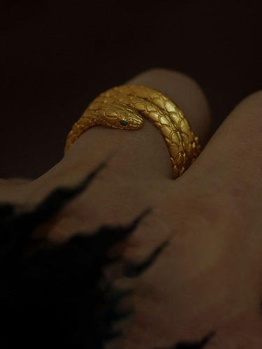 Serpent Coil Ring of Renewal — Snake Totem Symbol of Inner Awakening